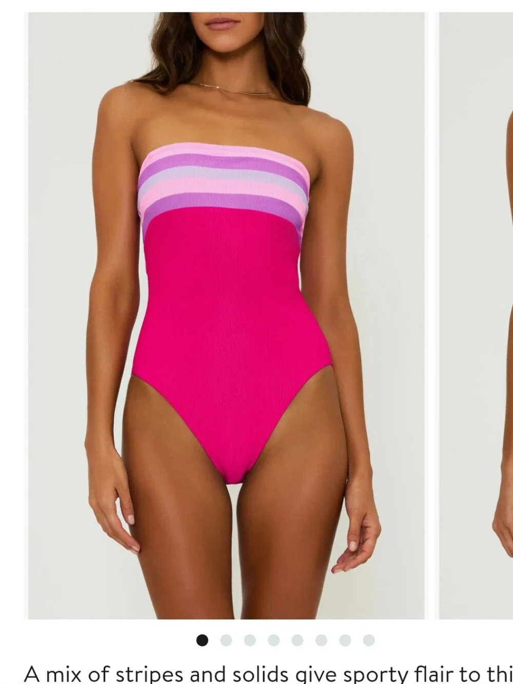 Beach Riot Jessa Stripe One-Piece Swimsuit Sz Xs